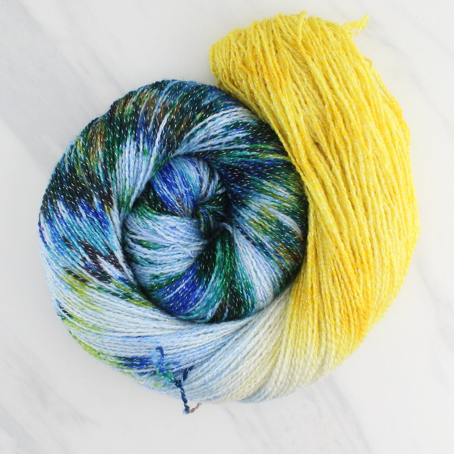 VAN GOGH'S STARRY NIGHT on Twinkle Sock - Assigned Pooling Colorway
