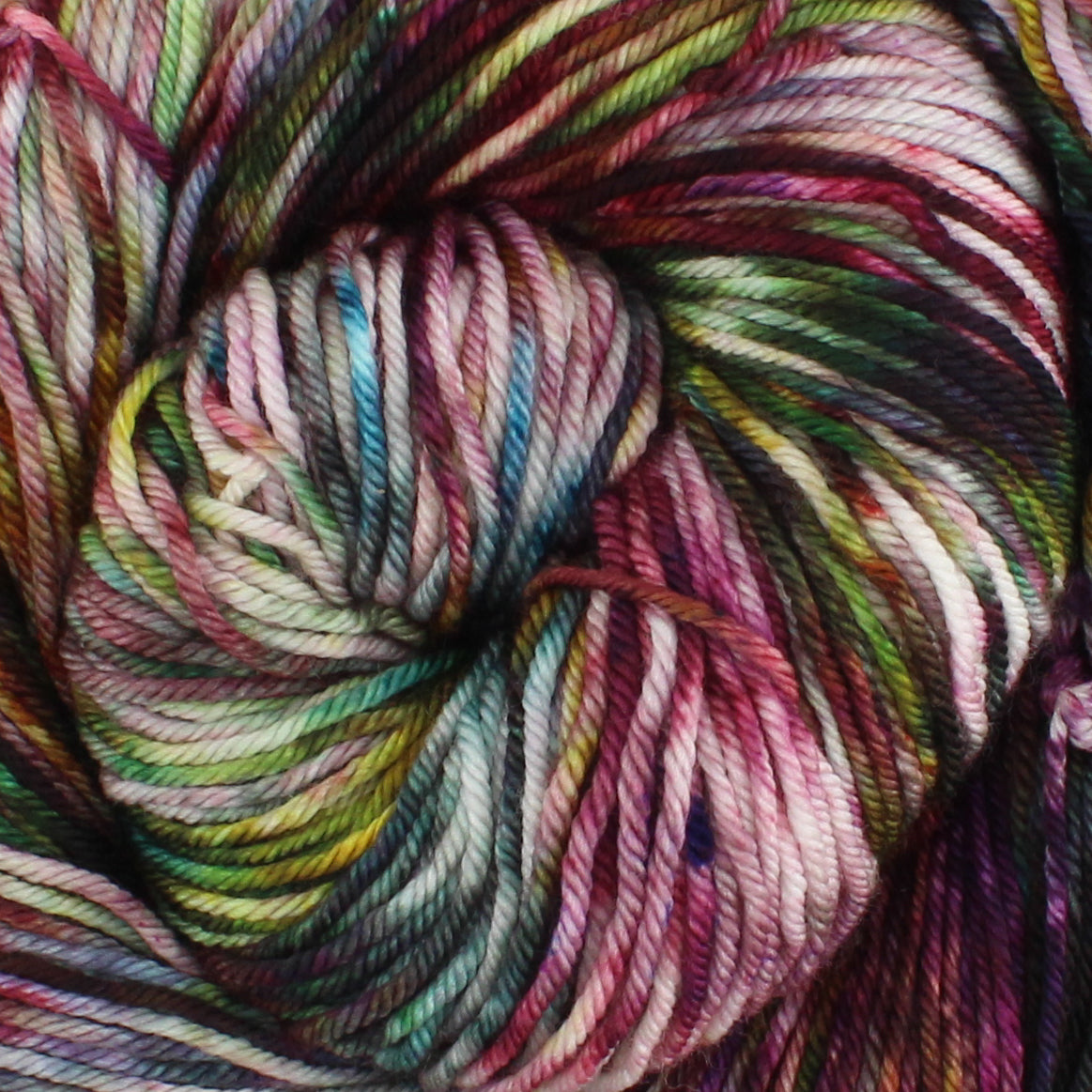 VIVALDI'S WINTER Hand Dyed on Squoosh DK - Splashed & Speckled Yarn