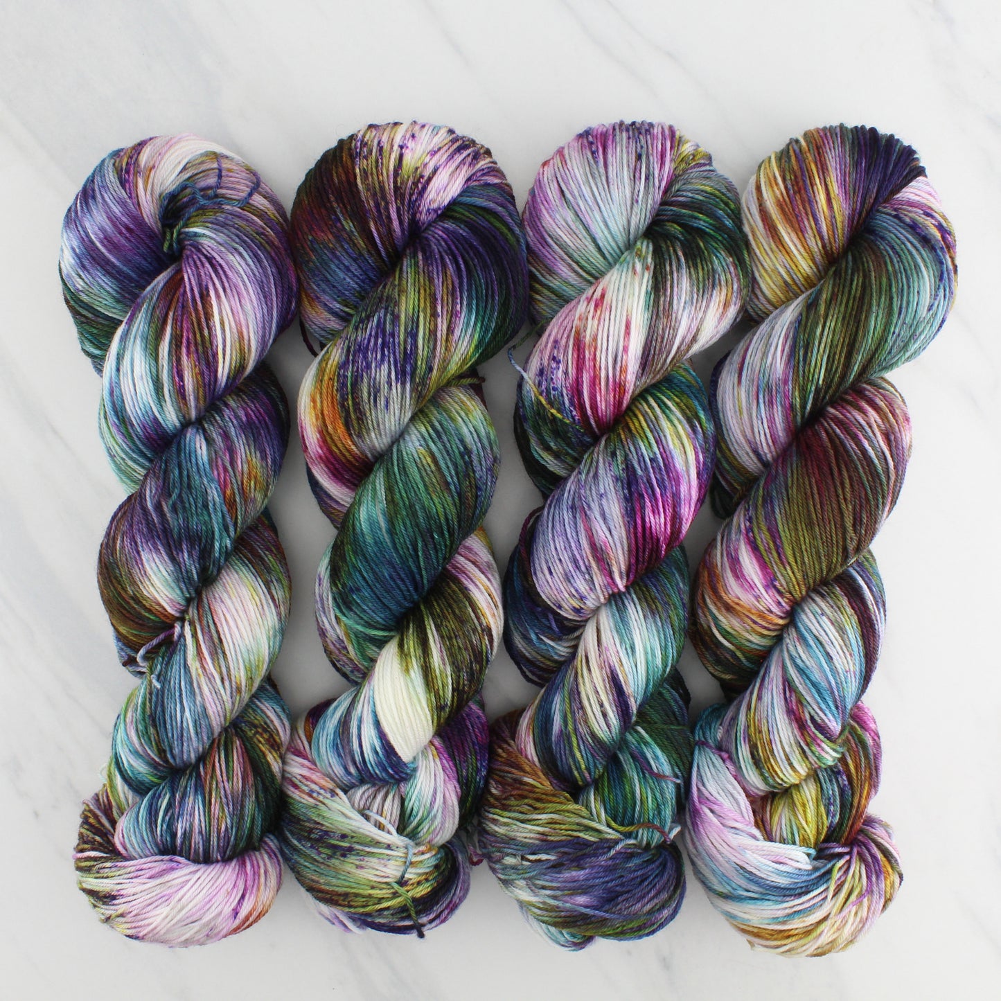 VIVALDI'S AUTUMN Hand Dyed on Sock Perfection - Splashed & Speckled Yarn
