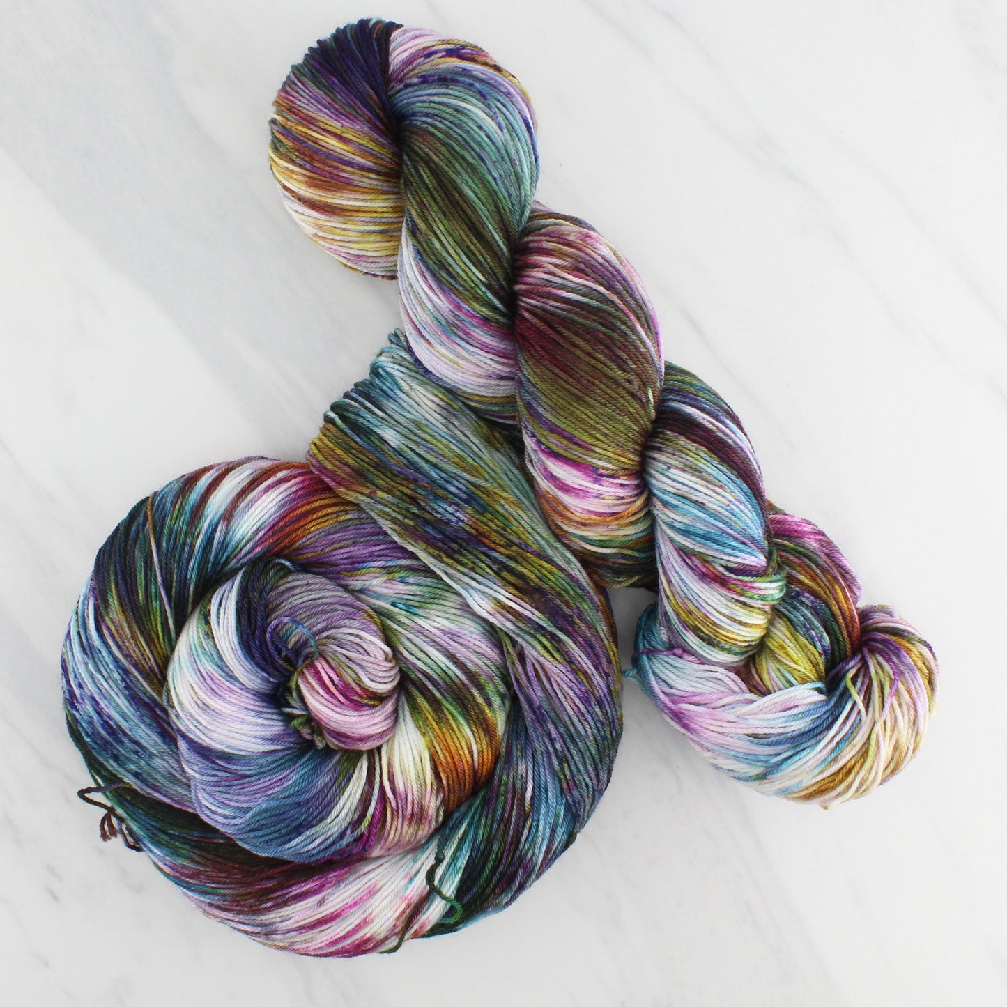 VIVALDI'S AUTUMN Hand Dyed on Sock Perfection - Splashed & Speckled Yarn