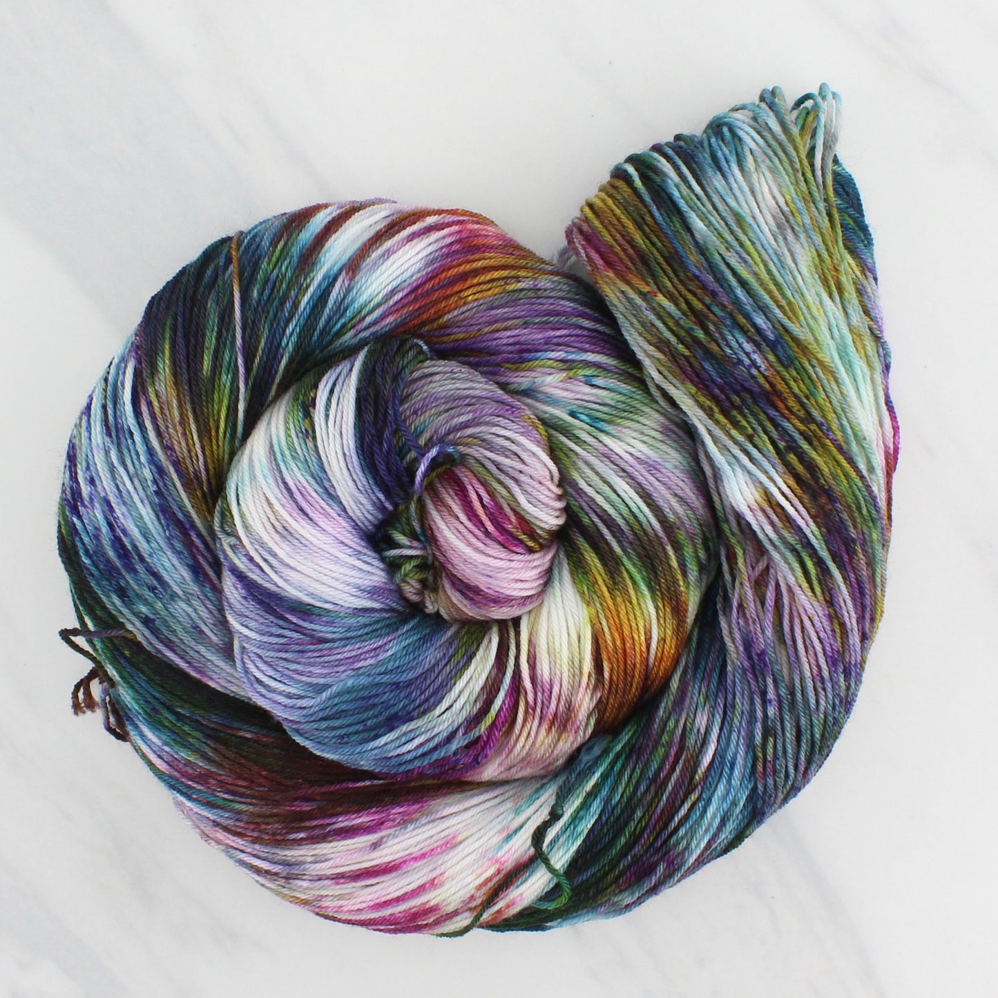 VIVALDI'S AUTUMN Hand Dyed on Sock Perfection - Splashed & Speckled Yarn