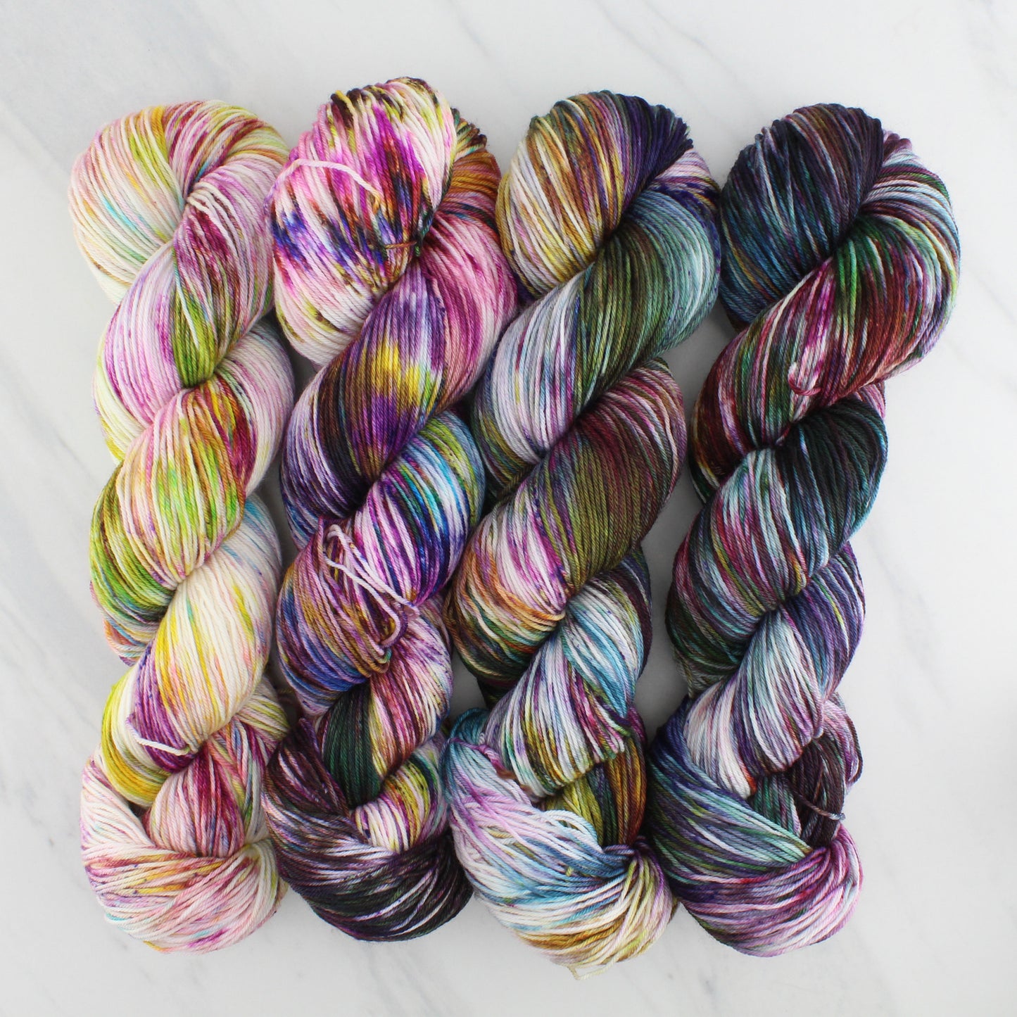 VIVALDI'S AUTUMN Hand Dyed on Sock Perfection - Splashed & Speckled Yarn