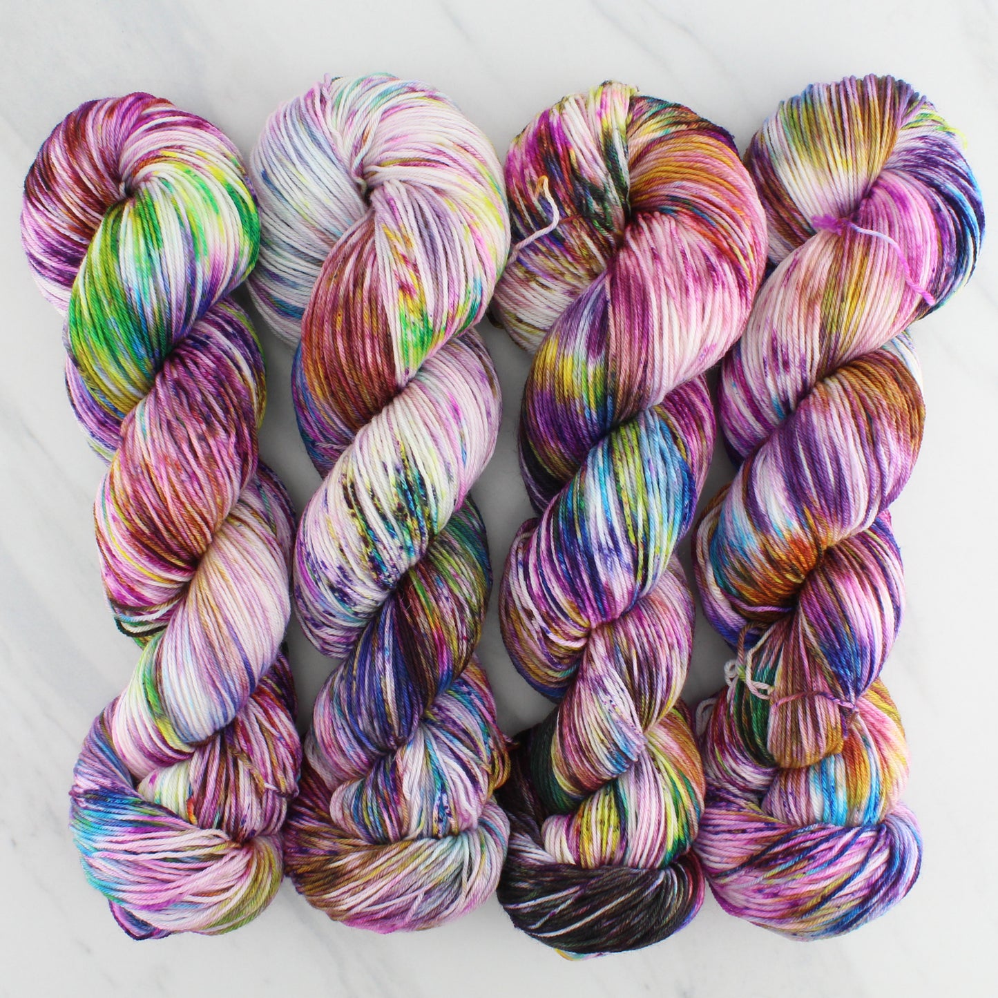 VIVALDI'S SUMMER Hand Dyed on Sock Perfection - Splashed & Speckled Yarn