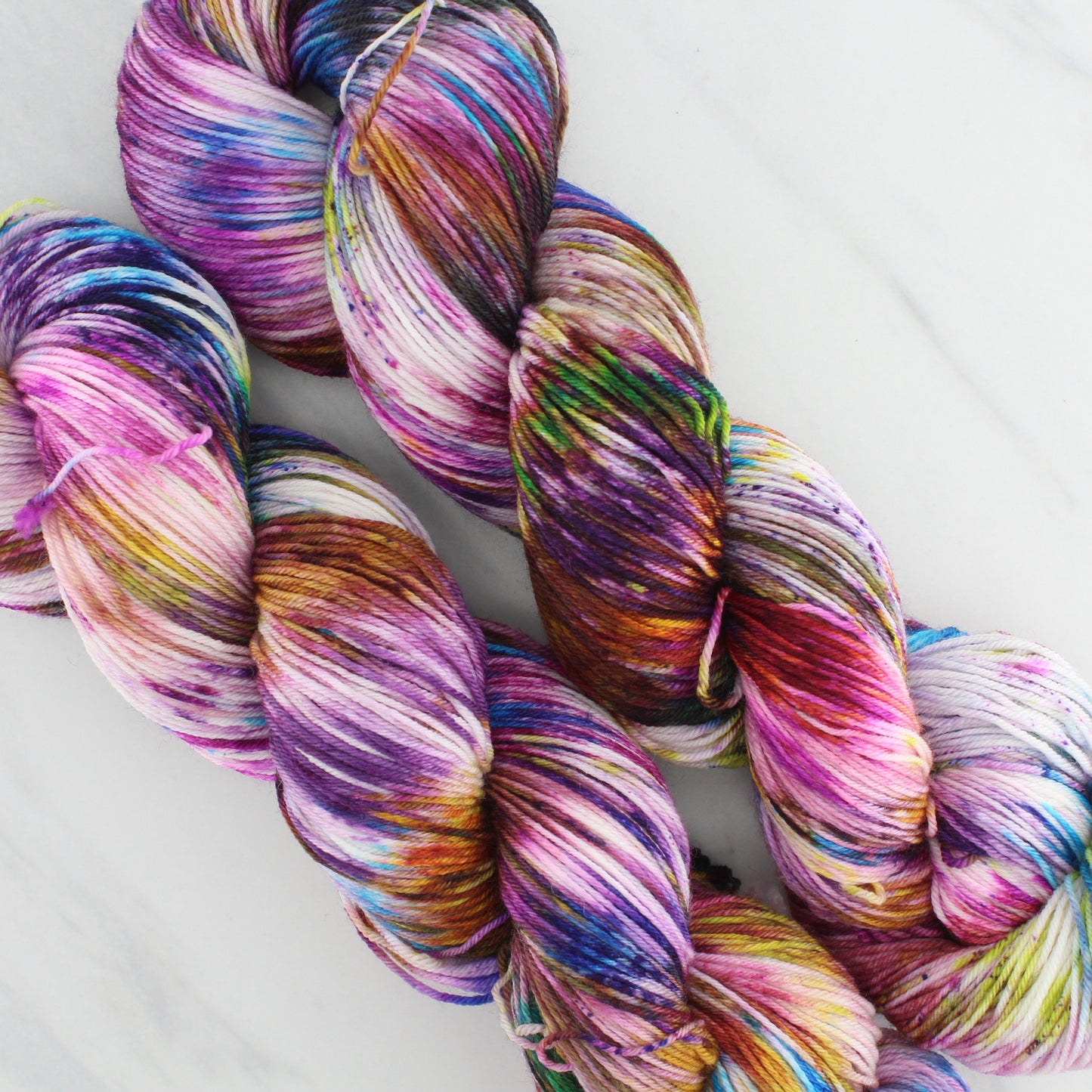 VIVALDI'S SUMMER Hand Dyed on Sock Perfection - Splashed & Speckled Yarn