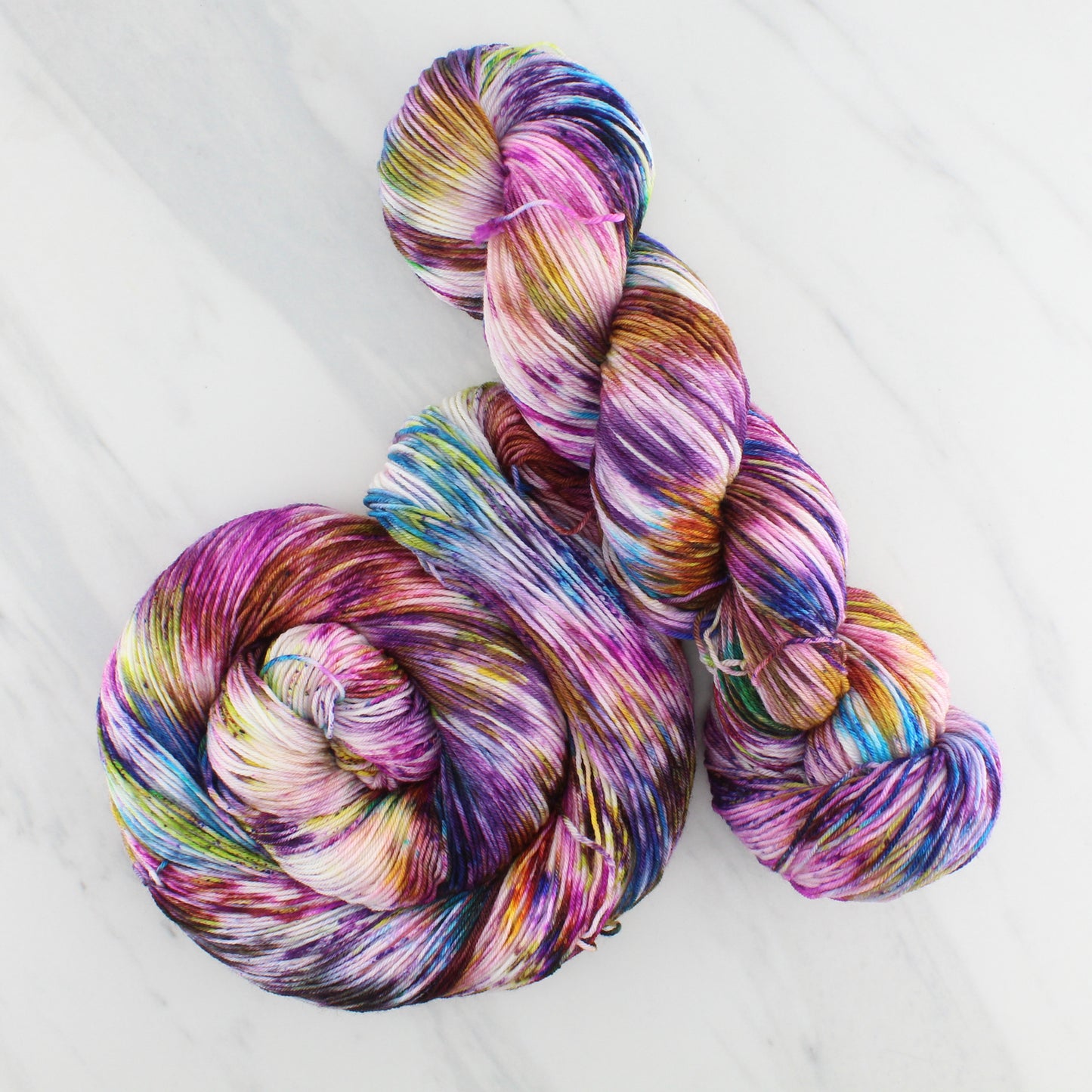 VIVALDI'S SUMMER Hand Dyed on Sock Perfection - Splashed & Speckled Yarn