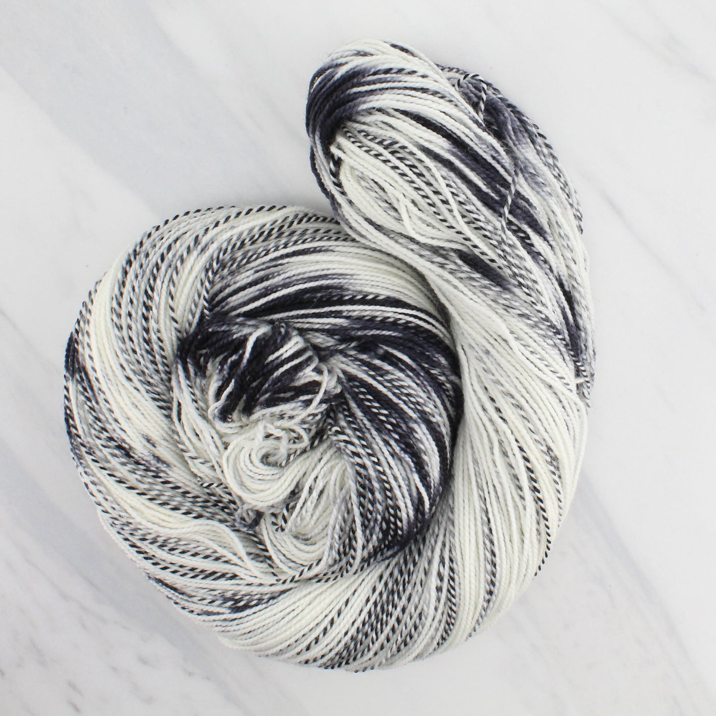 ZEBRA LONGWING BUTTERFLY Hand-Dyed on Stained Glass Fingering