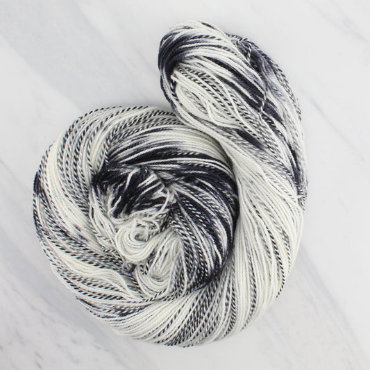 ZEBRA LONGWING BUTTERFLY Hand-Dyed on Stained Glass Fingering