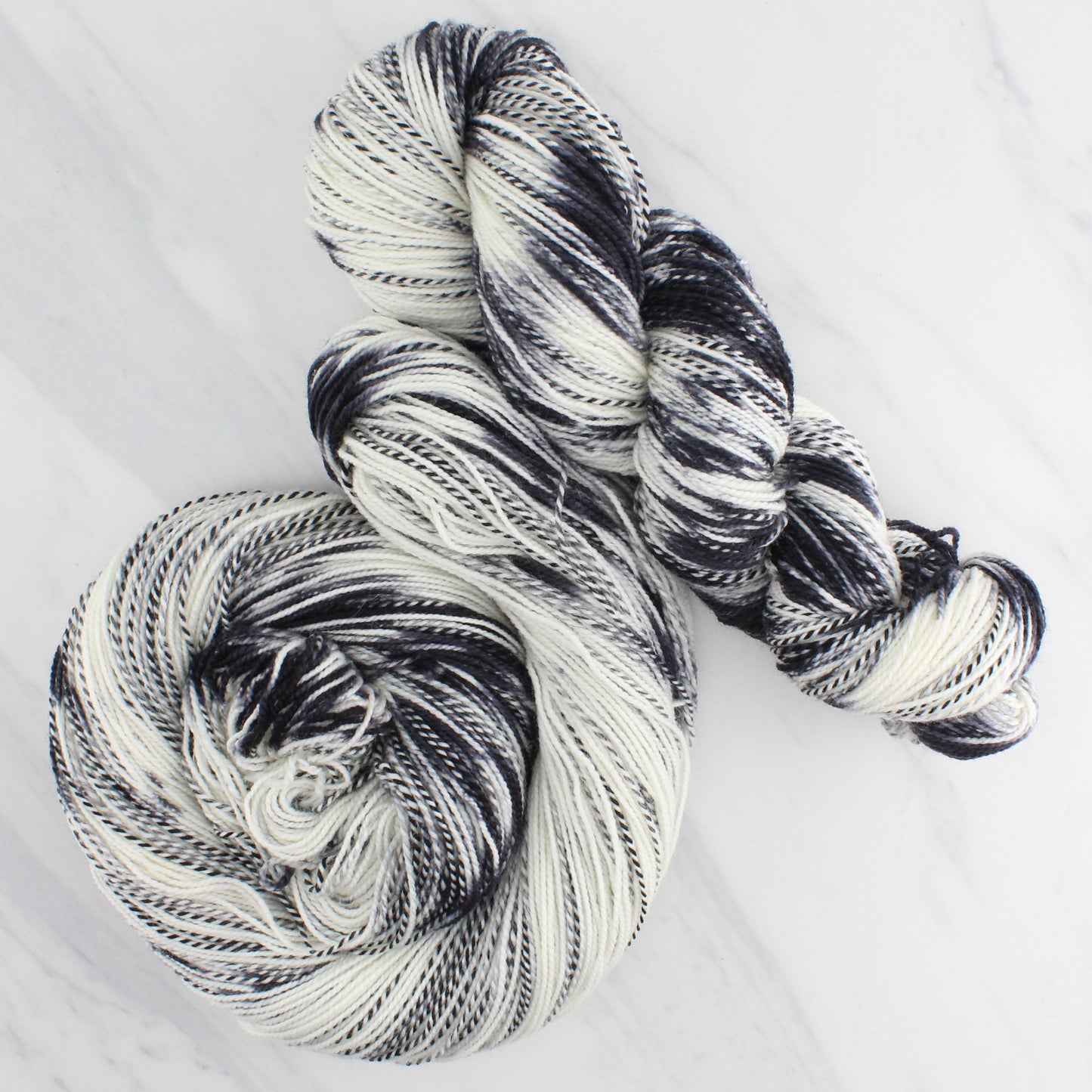 ZEBRA LONGWING BUTTERFLY Hand-Dyed on Stained Glass Fingering