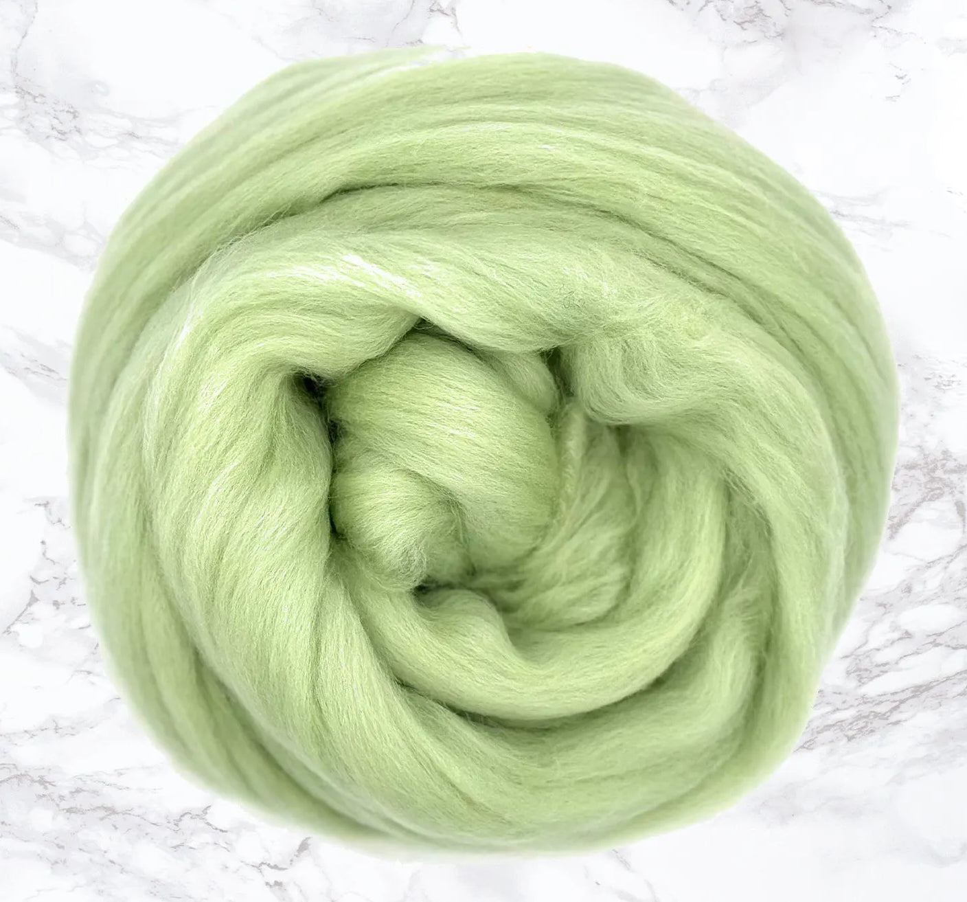 PISTACHIO - Commercially Dyed 23 Micron Merino Top - 4 Oz