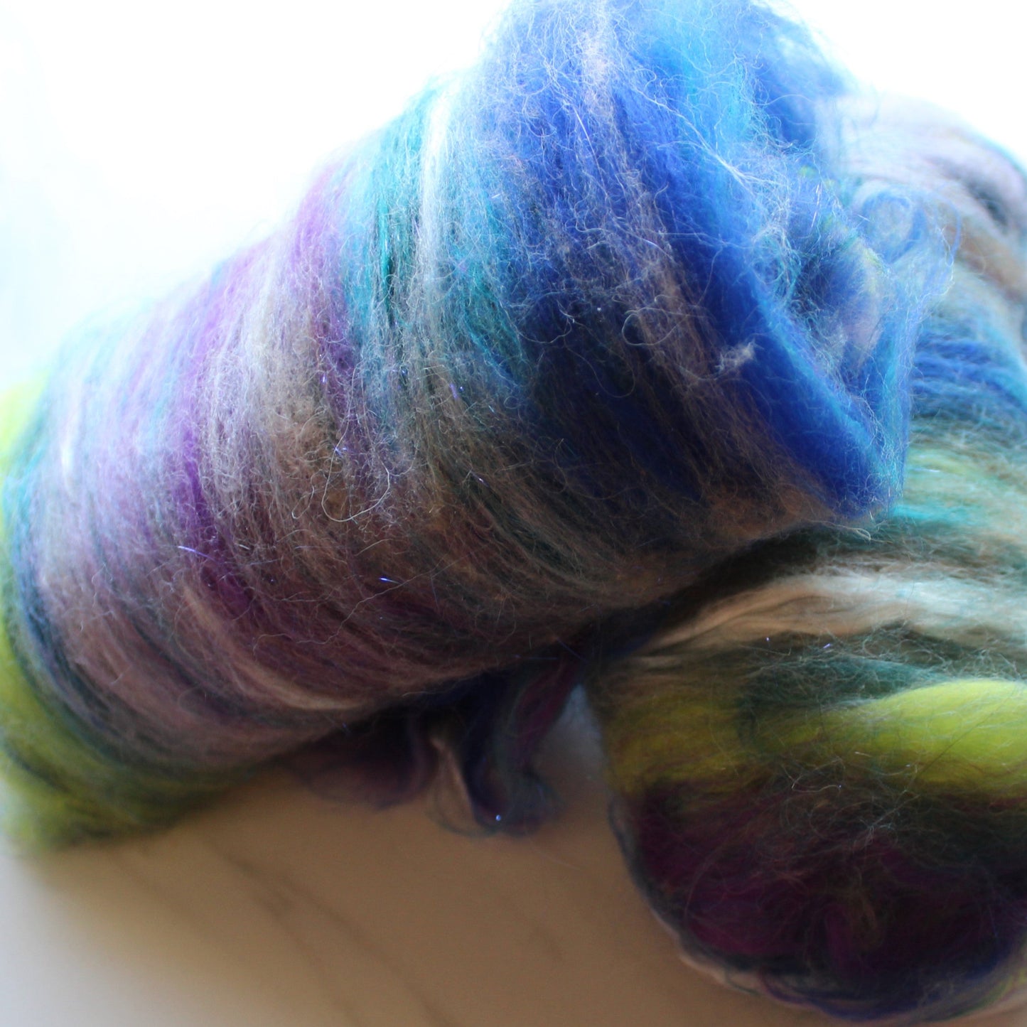 FAR HORIZONS Art Batts to Spin and Felt - Purple Lamb