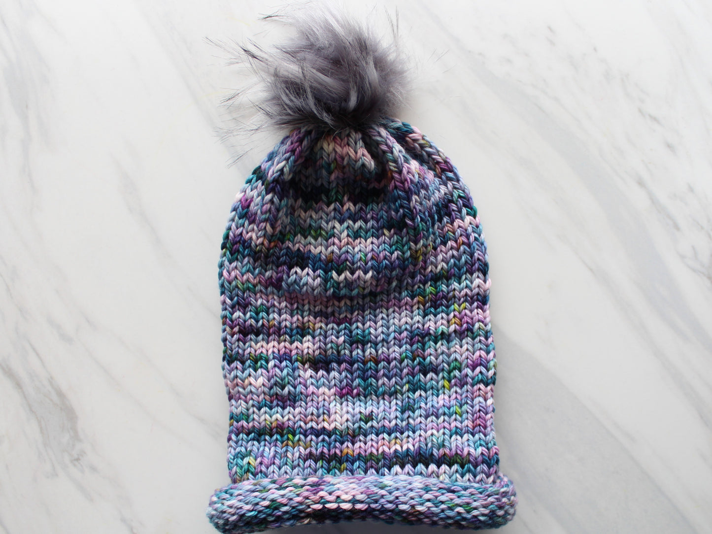MONET'S CATHEDRAL on Squoosh DK- Hand-Dyed Yarn - Purple Lamb