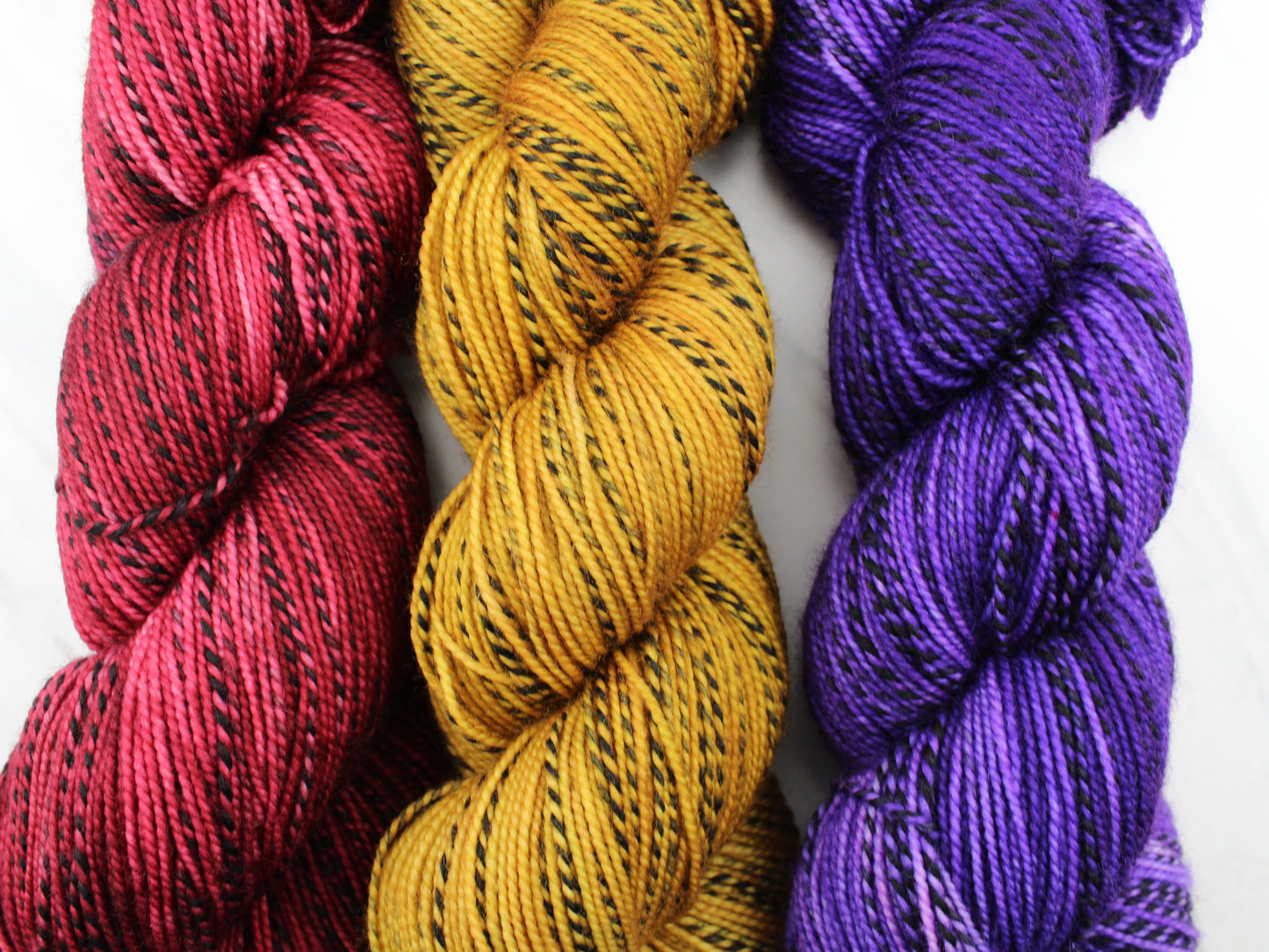 OCHRE Hand-Dyed Yarn on Stained Glass Sock - Purple Lamb