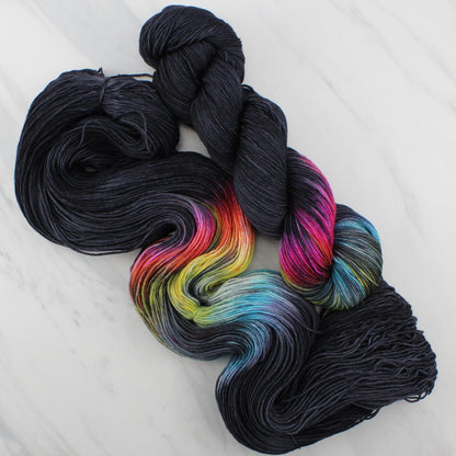 A LIGHT IN DARK PLACES - Yarn Dyed to Order - Assigned Pooling Colorway