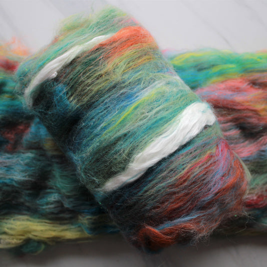 A ROOM WITH A VIEW Art Batts to Spin and Felt - Purple Lamb