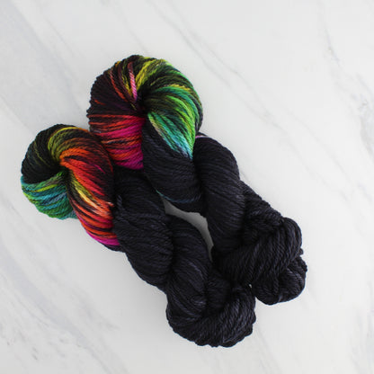 A LIGHT IN DARK PLACES Hand Dyed on Quick and Cozy Bulky - Assigned Pooling Yarn