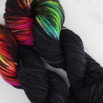 A LIGHT IN DARK PLACES Hand Dyed on Quick and Cozy Bulky - Assigned Pooling Yarn