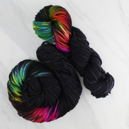 A LIGHT IN DARK PLACES Hand Dyed on Quick and Cozy Bulky - Assigned Pooling Yarn
