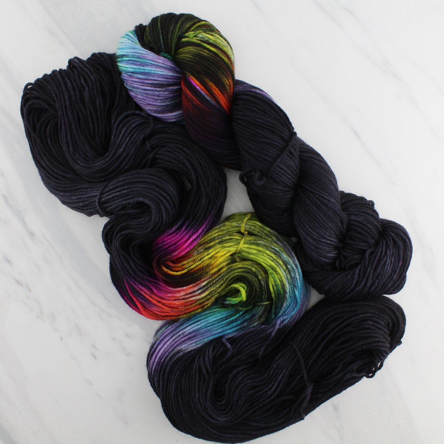 A LIGHT IN DARK PLACES on Indie-Dyed Yarn on Squoosh DK - Assigned Pooling Colorway