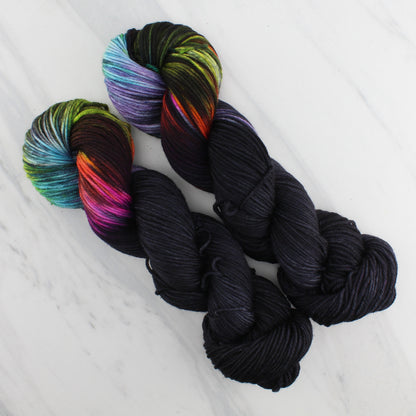 A LIGHT IN DARK PLACES on Indie-Dyed Yarn on Squoosh DK - Assigned Pooling Colorway