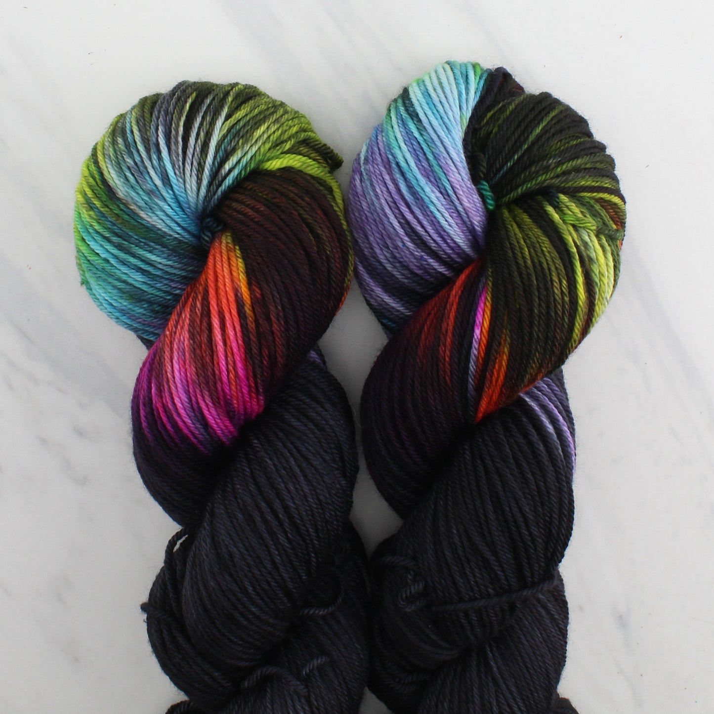 A LIGHT IN DARK PLACES on Indie-Dyed Yarn on Squoosh DK - Assigned Pooling Colorway