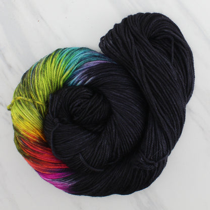 A LIGHT IN DARK PLACES on Indie-Dyed Yarn on Squoosh DK - Assigned Pooling Colorway