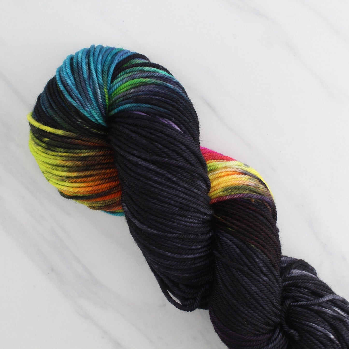 A LIGHT IN DARK PLACES on Squoosh Worsted - Assigned Pooling Colorway