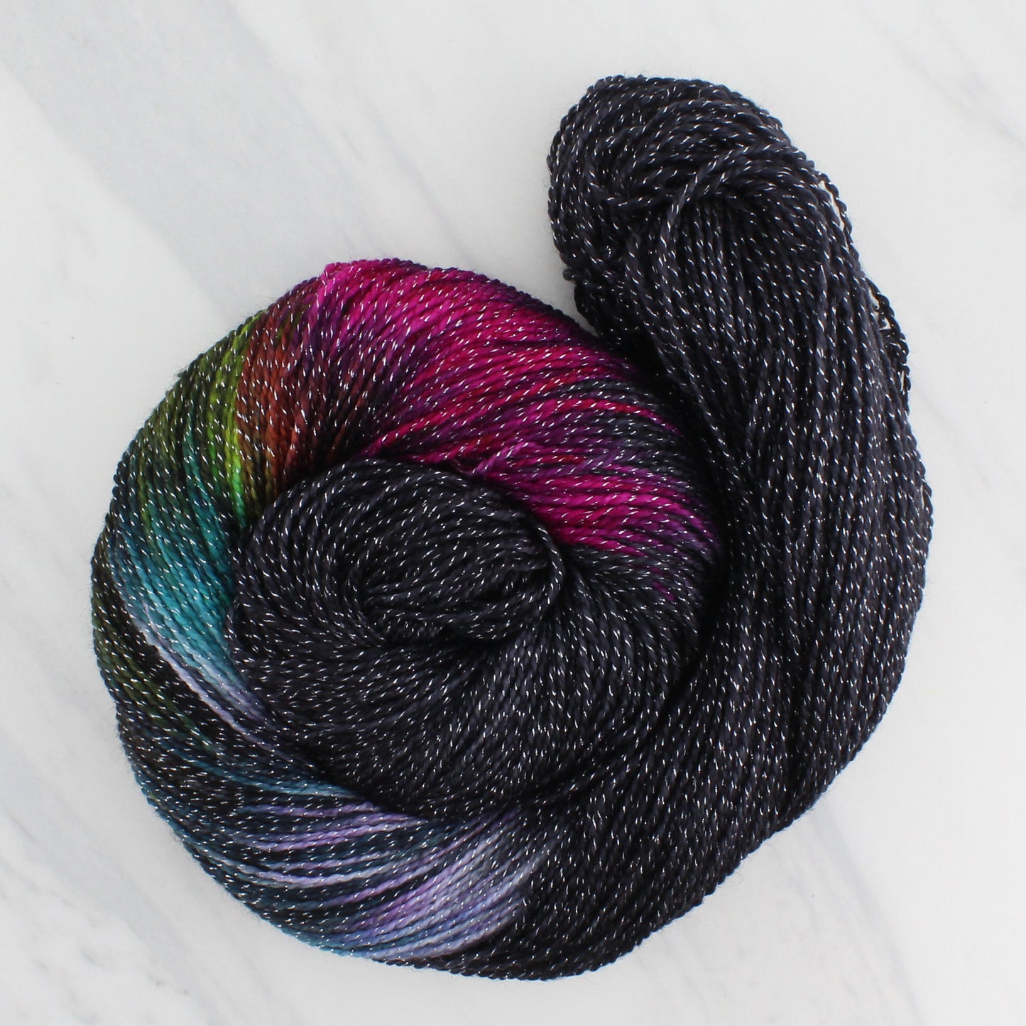 A LIGHT IN DARK PLACES - Yarn Dyed to Order - Assigned Pooling Colorway
