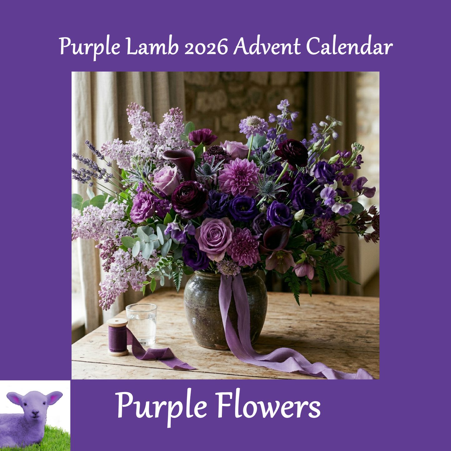2026 YARN ADVENT CALENDAR PREORDER - Purple Flowers