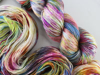 AFREMOV'S FAREWELL TO ANGER Indie-Dyed Yarn on Diamond Silk Sock