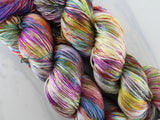 AFREMOV'S FAREWELL TO ANGER Indie-Dyed Yarn on Diamond Silk Sock