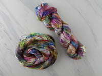 AFREMOV'S FAREWELL TO ANGER Indie-Dyed Yarn on Diamond Silk Sock