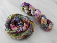 AFREMOV'S FAREWELL TO ANGER Indie-Dyed Yarn on Diamond Silk Sock