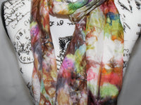 AFREMOV'S FAREWELL TO ANGER Hand-Dyed Silk Scarf - 8 x 72 inches