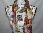 AFREMOV'S FAREWELL TO ANGER Hand-Dyed Silk Scarf - 8 x 72 inches