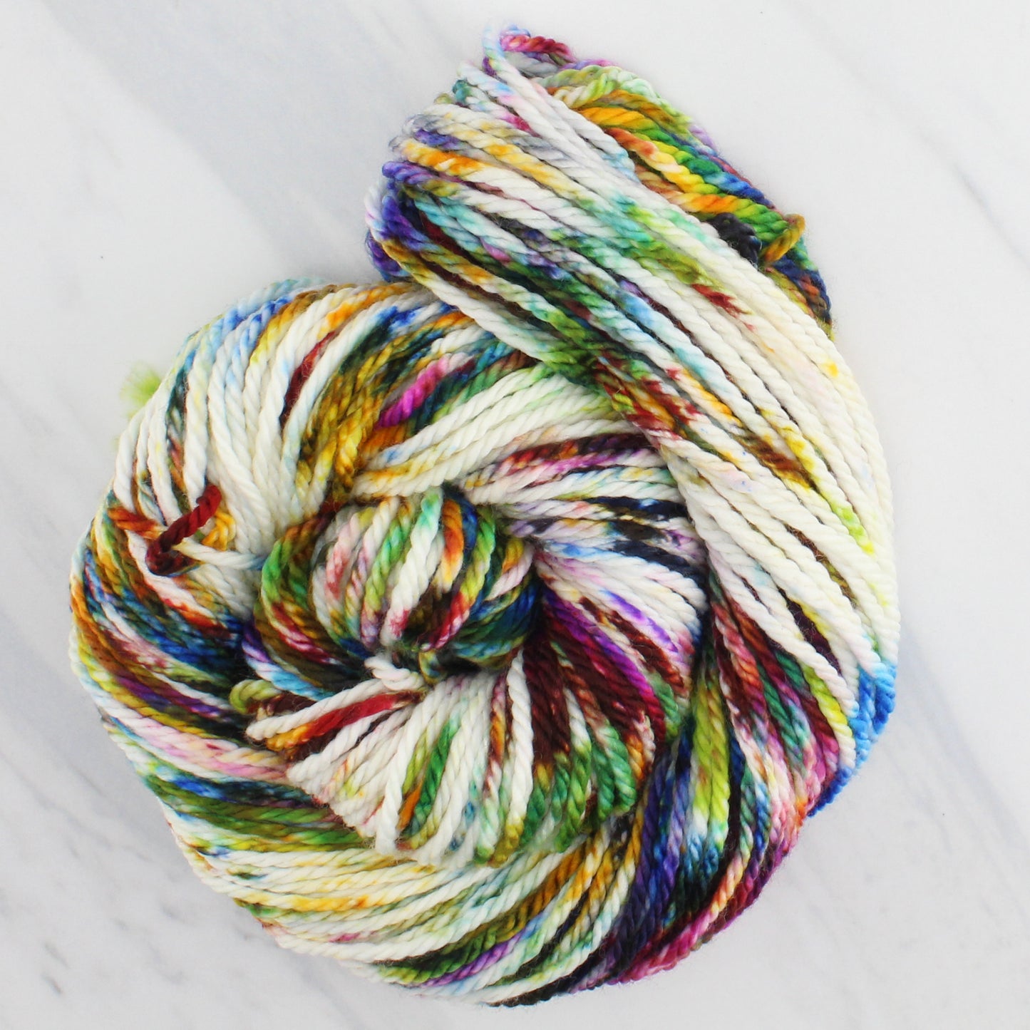 AFREMOV'S FAREWELL TO ANGER Hand Dyed on Quick and Cozy Bulky - Splashed & Speckled Yarn