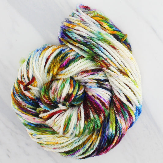 AFREMOV'S FAREWELL TO ANGER Hand Dyed on Quick and Cozy Bulky - Splashed & Speckled Yarn
