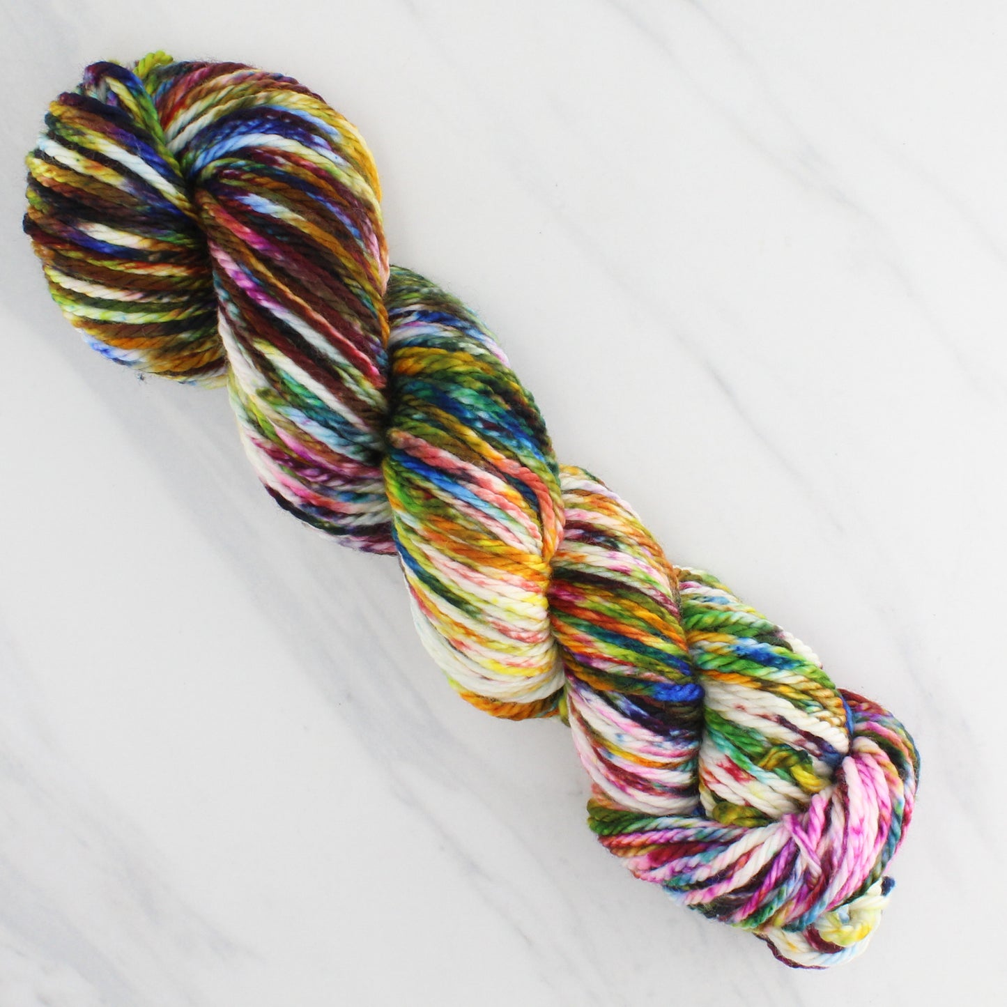 AFREMOV'S FAREWELL TO ANGER Hand Dyed on Quick and Cozy Bulky - Splashed & Speckled Yarn