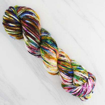 AFREMOV'S FAREWELL TO ANGER Hand Dyed on Quick and Cozy Bulky - Splashed & Speckled Yarn
