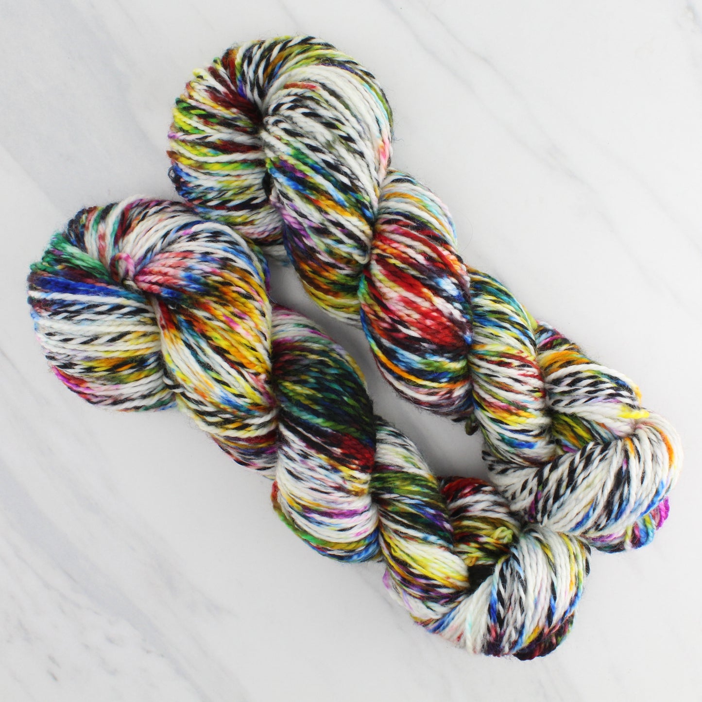 AFREMOV'S FAREWELL TO ANGER Hand Dyed on Stained Glass DK - Splashed & Speckled Colorway