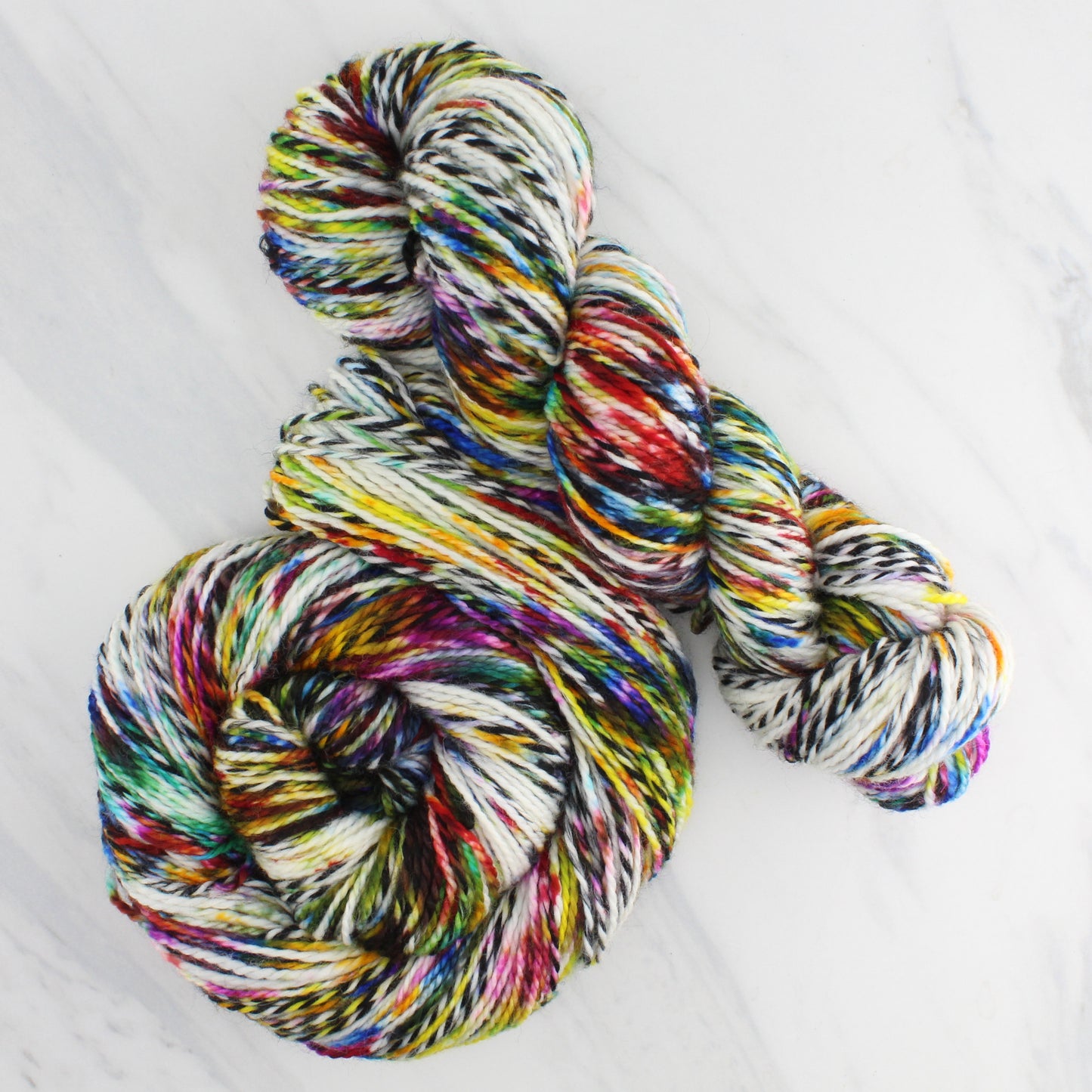 AFREMOV'S FAREWELL TO ANGER Hand Dyed on Stained Glass DK - Splashed & Speckled Colorway