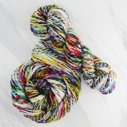 AFREMOV'S FAREWELL TO ANGER Hand Dyed on Stained Glass DK - Splashed & Speckled Colorway