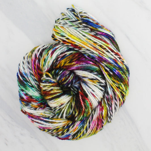 AFREMOV'S FAREWELL TO ANGER Hand Dyed on Stained Glass DK - Splashed & Speckled Colorway