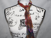AFREMOV'S FAREWELL TO ANGER Hand-Dyed Silk Chiffon Scarf - 8 x 54 inches
