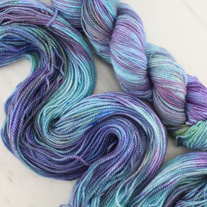 AFTER THE RAIN on Buttery Soft DK - Hand-Dyed Yarn - Purple Lamb