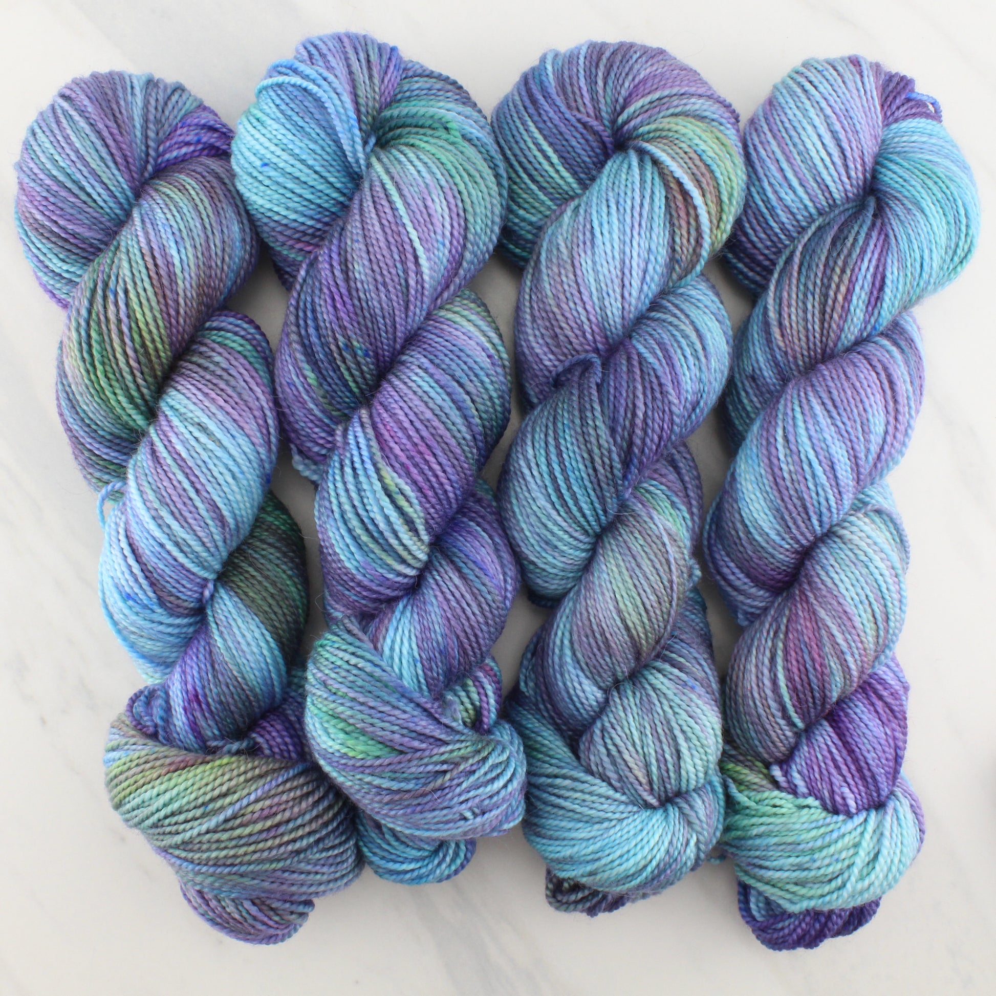 AFTER THE RAIN on Buttery Soft DK - Hand-Dyed Yarn - Purple Lamb
