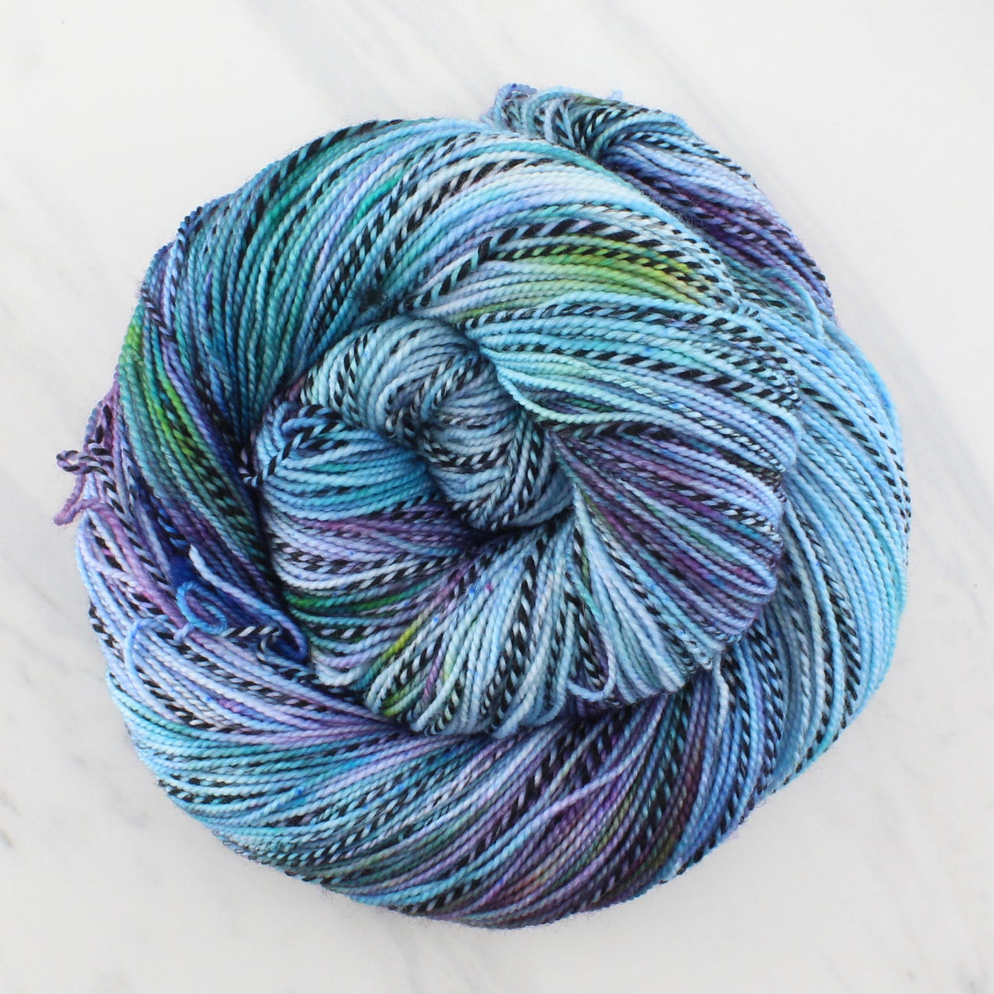 AFTER THE RAIN on Stained Glass Sock  - Hand-Dyed Yarn - Purple Lamb