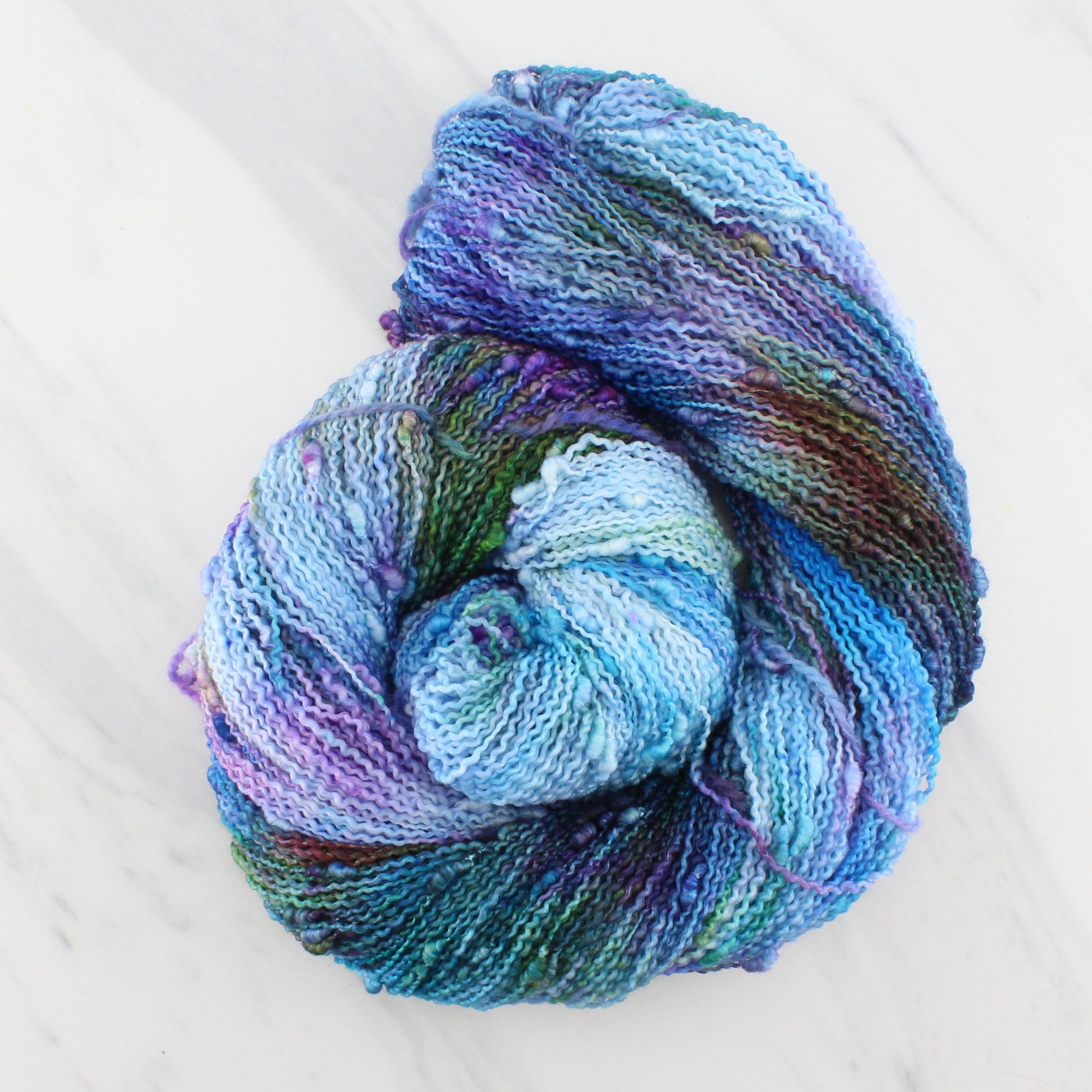 AFTER THE RAIN on Squiggle Sock  - Hand-Dyed Yarn - Purple Lamb