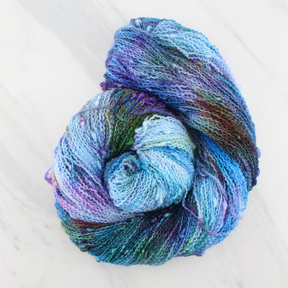 AFTER THE RAIN on Squiggle Sock  - Hand-Dyed Yarn - Purple Lamb