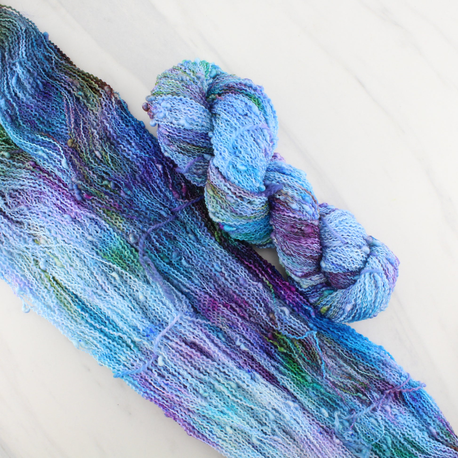 AFTER THE RAIN on Squiggle Sock  - Hand-Dyed Yarn - Purple Lamb