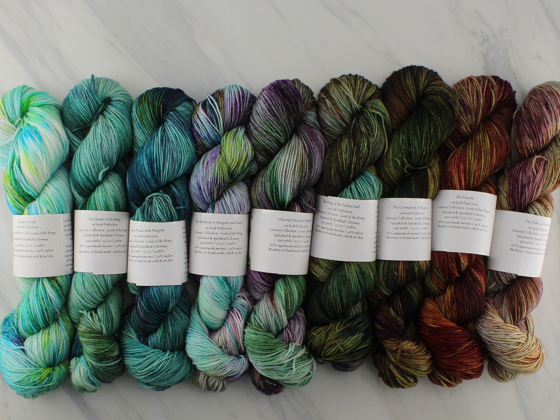 CHASING ORCS AND HOBBITS on Squoosh DK  - Hand-Dyed Yarn - Purple Lamb